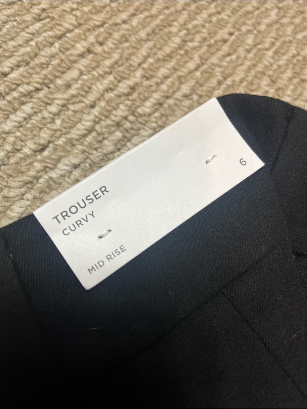 NWT LOFT Black Women's Tailored mid rise Trousers 6 - Picture 2 of 6